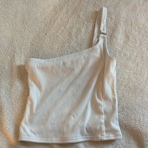 Edikted Asymmetrical Ribbed Top